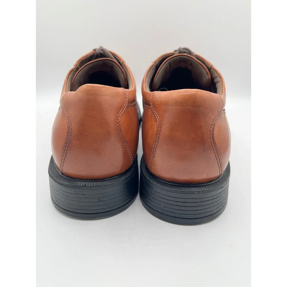 Rockport Dressports Men Sz 13W Tan Leather Derby Shoes Plain Toe Oxford CH3744